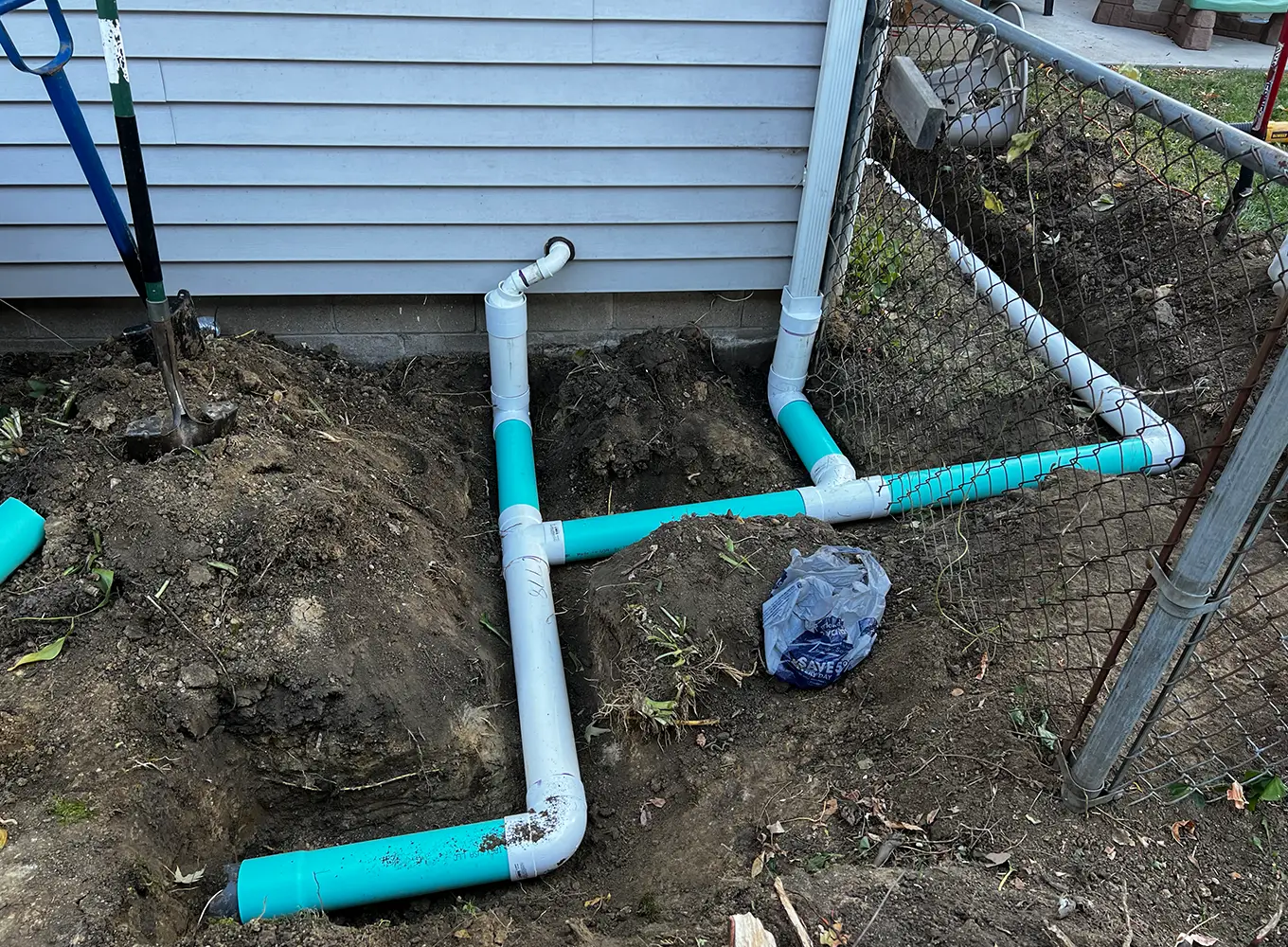 Drainage solutions offered by TaylorMade Landworks in Springfield IL