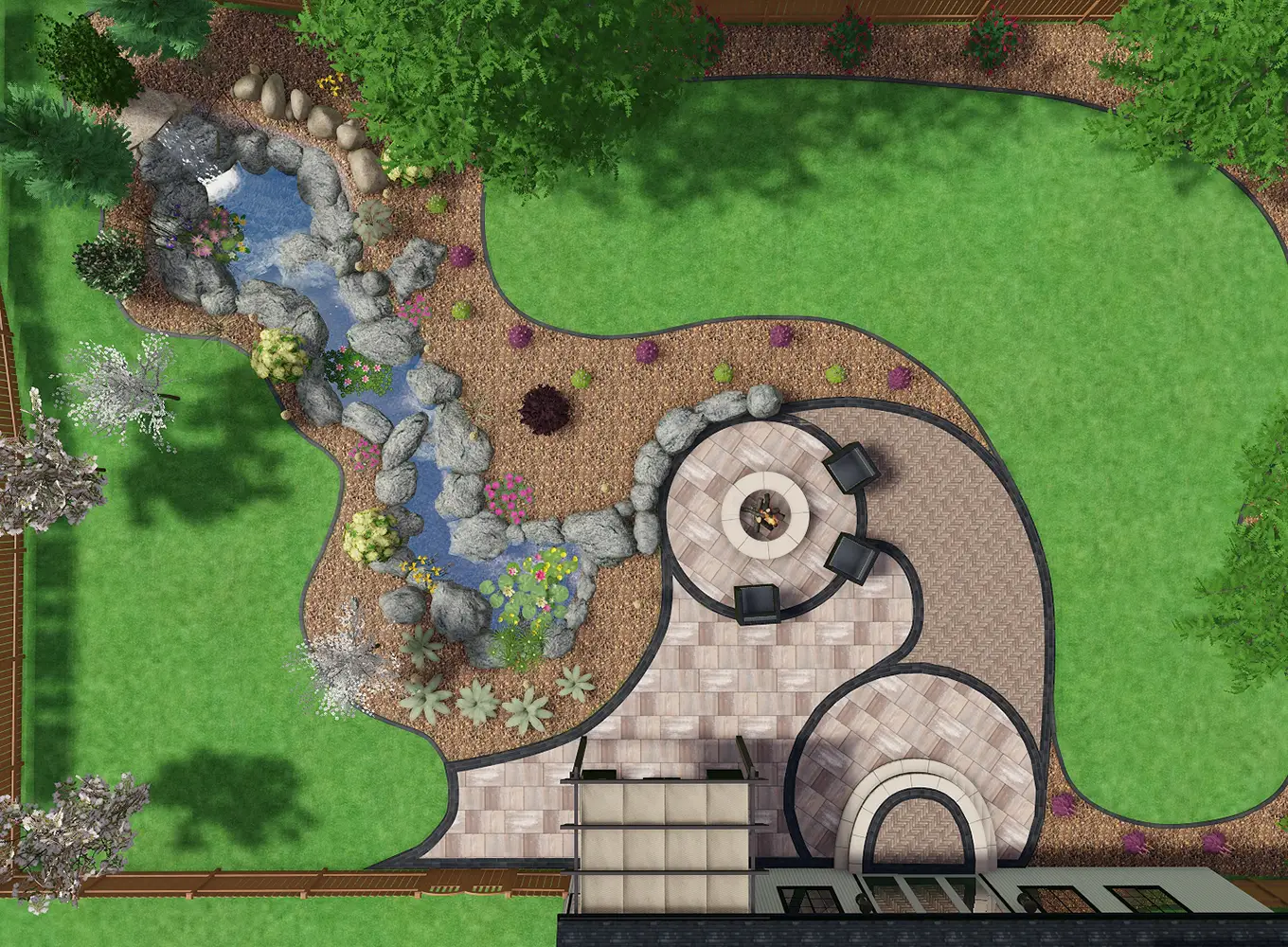 Custom landscape design services in springfield il