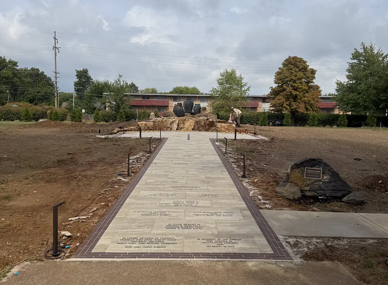 professionally installed walkway in springfield il